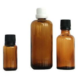 بطری های شیشه ای روغن ضروری کهربا 100 میلی لیتر 30 میلی لیتر 10 میلی لیتر با درپوش درپوش
